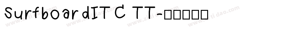 SurfboardITC TT字体转换